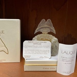 LALIQUE FLACON COLLECTION LTD ED BUTTERFLY 2003